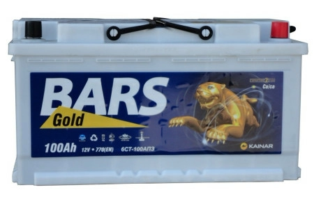 Аккумулятор 100 - 6 СТ BARS Gold о.п. (АПЗ)