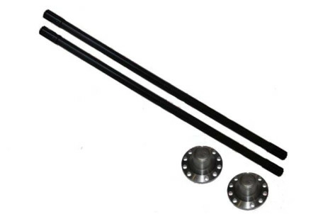 Комплект усиленных полуосей на гибридный мост УАЗ, серия "Трофи" мелкий шлиц (875мм+736мм) с фланца
